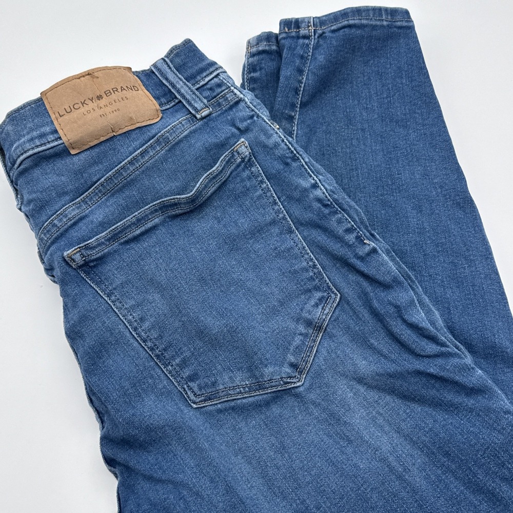 Lucky Brand Bridgette Skinny Blue Jeans Womens 10/30 (FITS 29‎ X 26) Button Fly